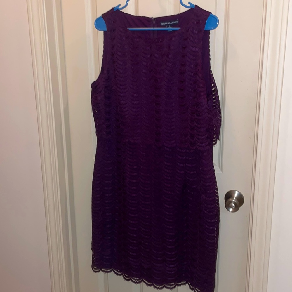 Purple lace cocktail dress - American Living